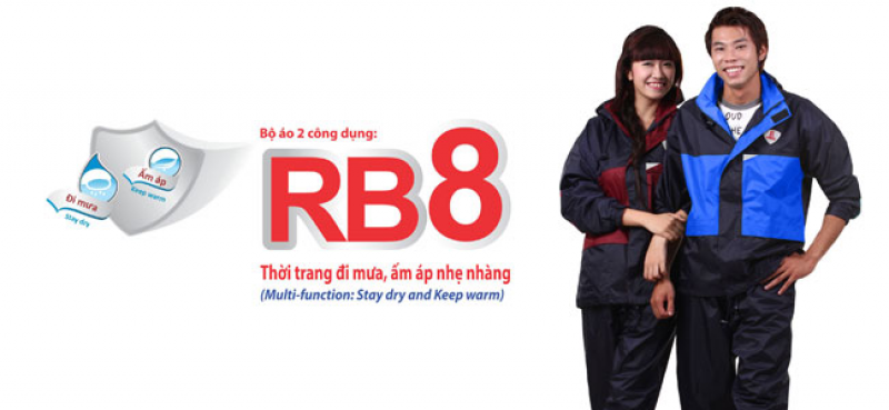 bộ áo mưa 2 công dụng RB8 RANDO