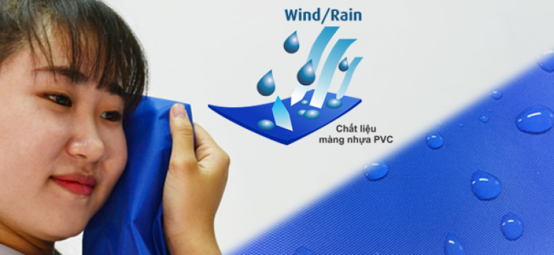 vật liệu pvc an toàn sản xuất áo mưa RANDO